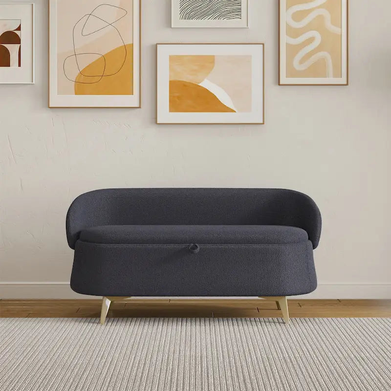 Teddy Fleece Storage Bed Bench