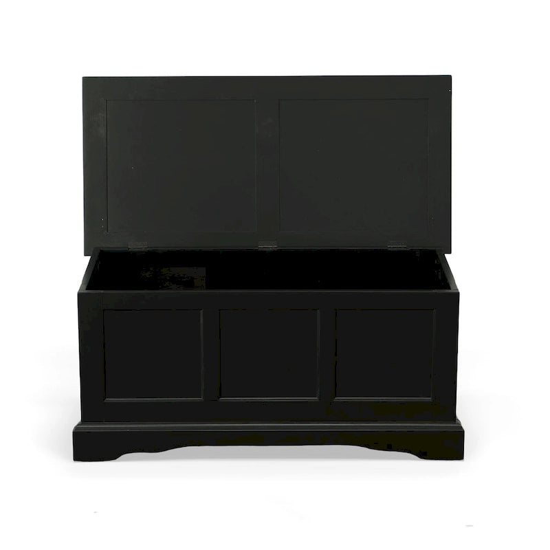 Antique Black Blanket Chest