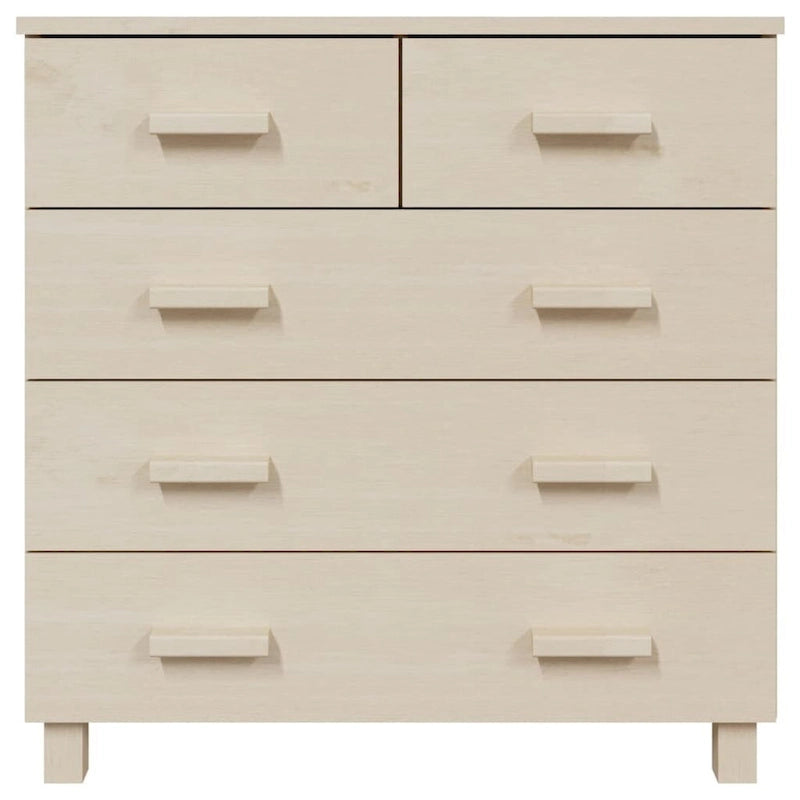 Sideboard Bar Buffet Console Cabinet with Drawers Solid Wood Pine - 31.1x15.7x31.5