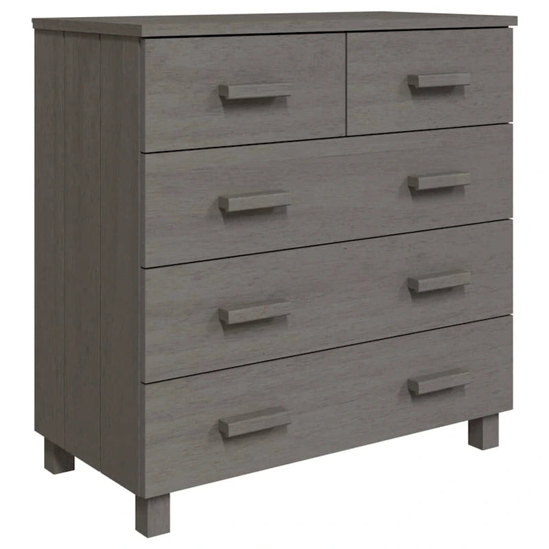 Sideboard Bar Buffet Console Cabinet with Drawers Solid Wood Pine - 31.1x15.7x31.5