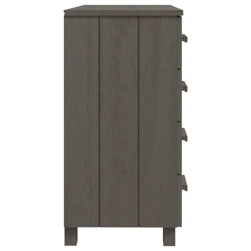 Sideboard Bar Buffet Console Cabinet with Drawers Solid Wood Pine - 31.1x15.7x31.5