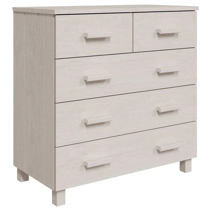 Sideboard Bar Buffet Console Cabinet with Drawers Solid Wood Pine - 31.1x15.7x31.5