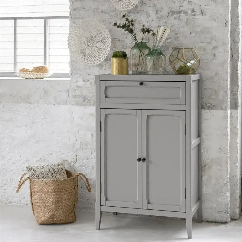 2-Door, 1-Drawer Cabinet - 47.3H *29.6W *17.4D
